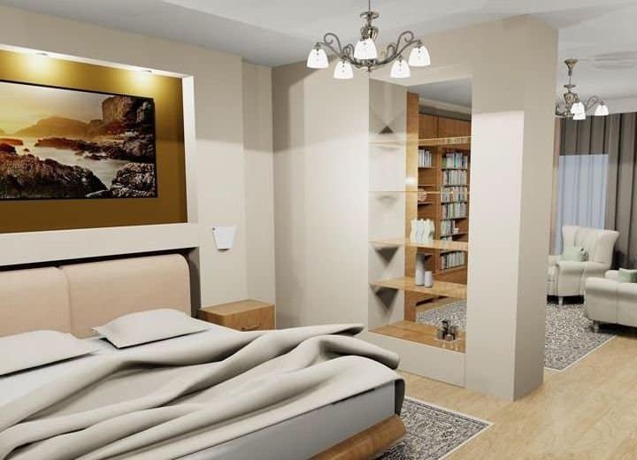 Декоративные и гипсокартонные перегородки в интерьере квартиры