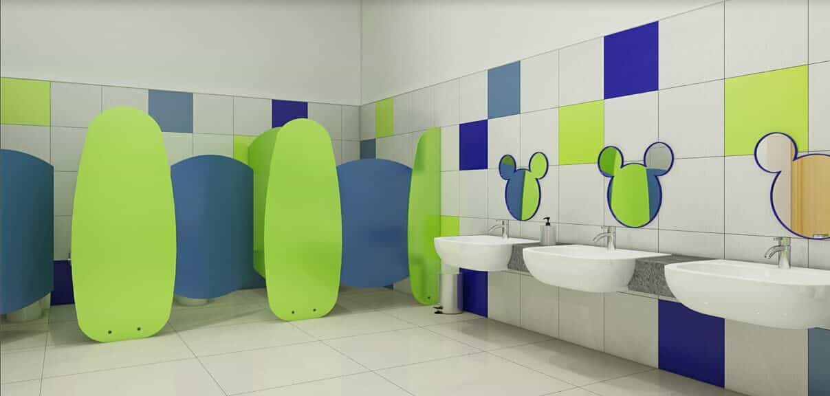 Сантехнические (туалетные) перегородки для спортзалов и фитнес-центров